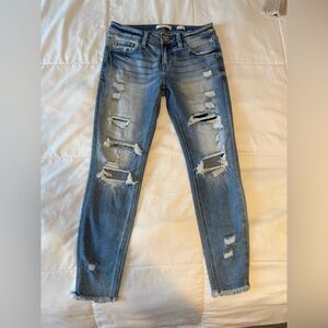 KanCan Light Blue Distressed Skinny Jeans